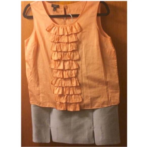 Talbots Peach Ruffle Tank - Picture 5 of 5